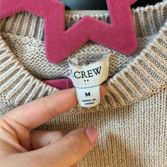 J. Crew beige scalloped sweater - Picture 2 of 5